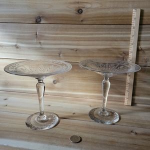 Vintage Glass Compote Dish